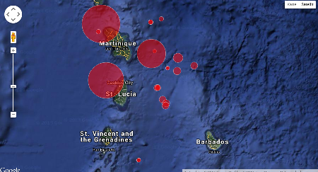 Erdbeben auf Saint Lucia
