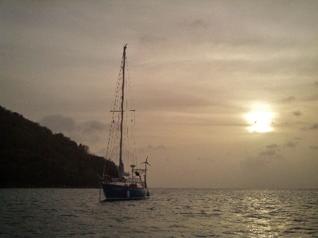 Saint Lucia - eine halbe Stunde bis zum Sonnenuntergang
