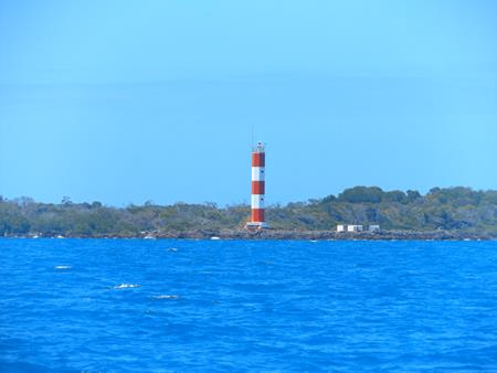 Hübscher Leuchtturm auf Home Islands