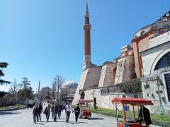Hagia Sophia das Gelände dahinter