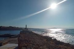 Kreta – Chania bietet uns ein abendliches „Fernsehprogramm“
