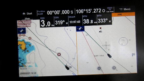 Segeln über den Äquator von Süd nach Nord