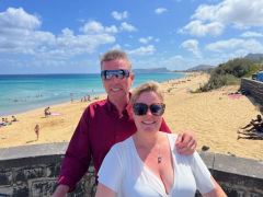 Hochzeitbild am Strand