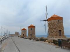 Die Windmühlen von Rhodos