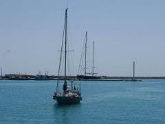 Zakynthos-der-Anlauf-zum-Liegeplatz