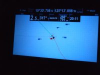 Mitten auf dem Pazifik Schiffe und Drohnen (AIS)