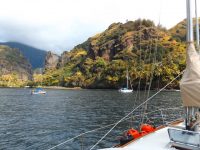 Westküste Fatu Hivas, Marquesas: Hanavave unsere Ankerbucht
