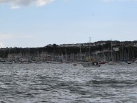 Plymouth massenhaft Mooringplätze vor dem Yachthafen